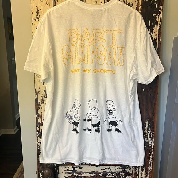 Retro The Simpsons Bart Simpson Eat My Shorts 20th Century Fox size XL T-shirt. - Picture 3 of 7